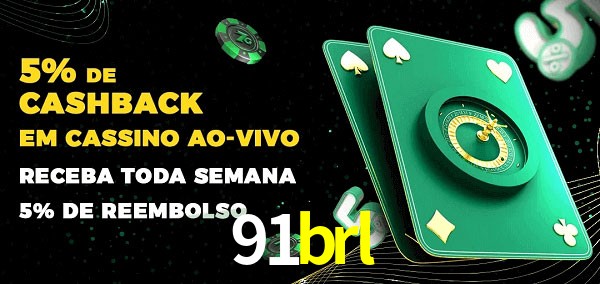 Promoções do cassino ao Vivo 91brl